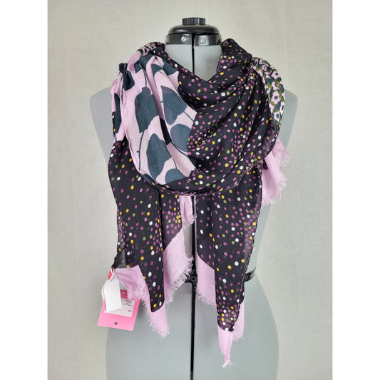 Kate Spade New York Print Mix Oblong Scarf Retail $88 NWT