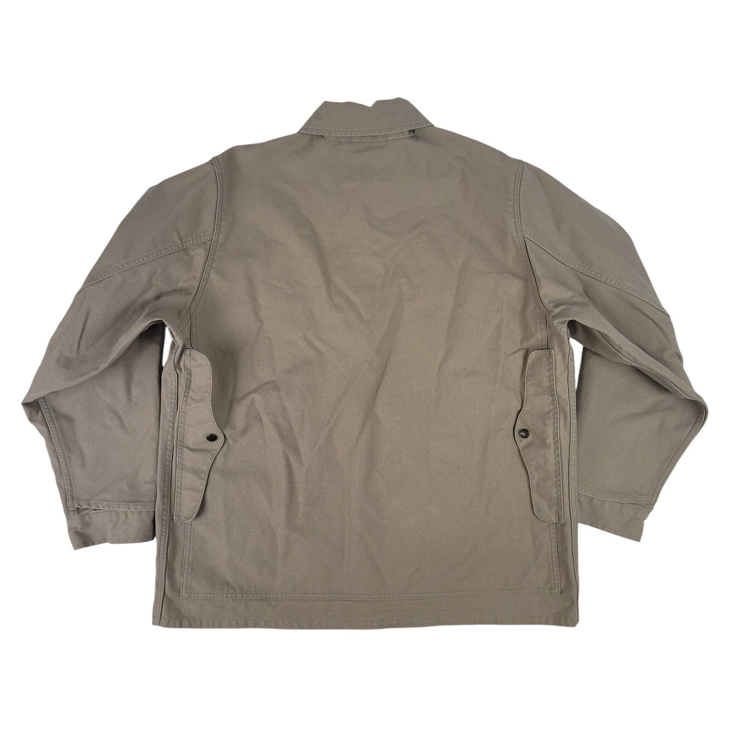 Filson Dry Tin Cruiser Jacket Chore Coat Khaki Canvas Men's Sz XL