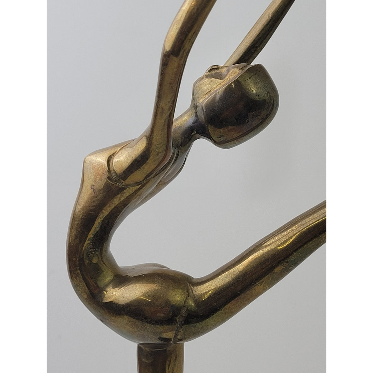 VTG Mid-Century Modern Brass Ballerina Figurine Sculpture | 17.5" Tall