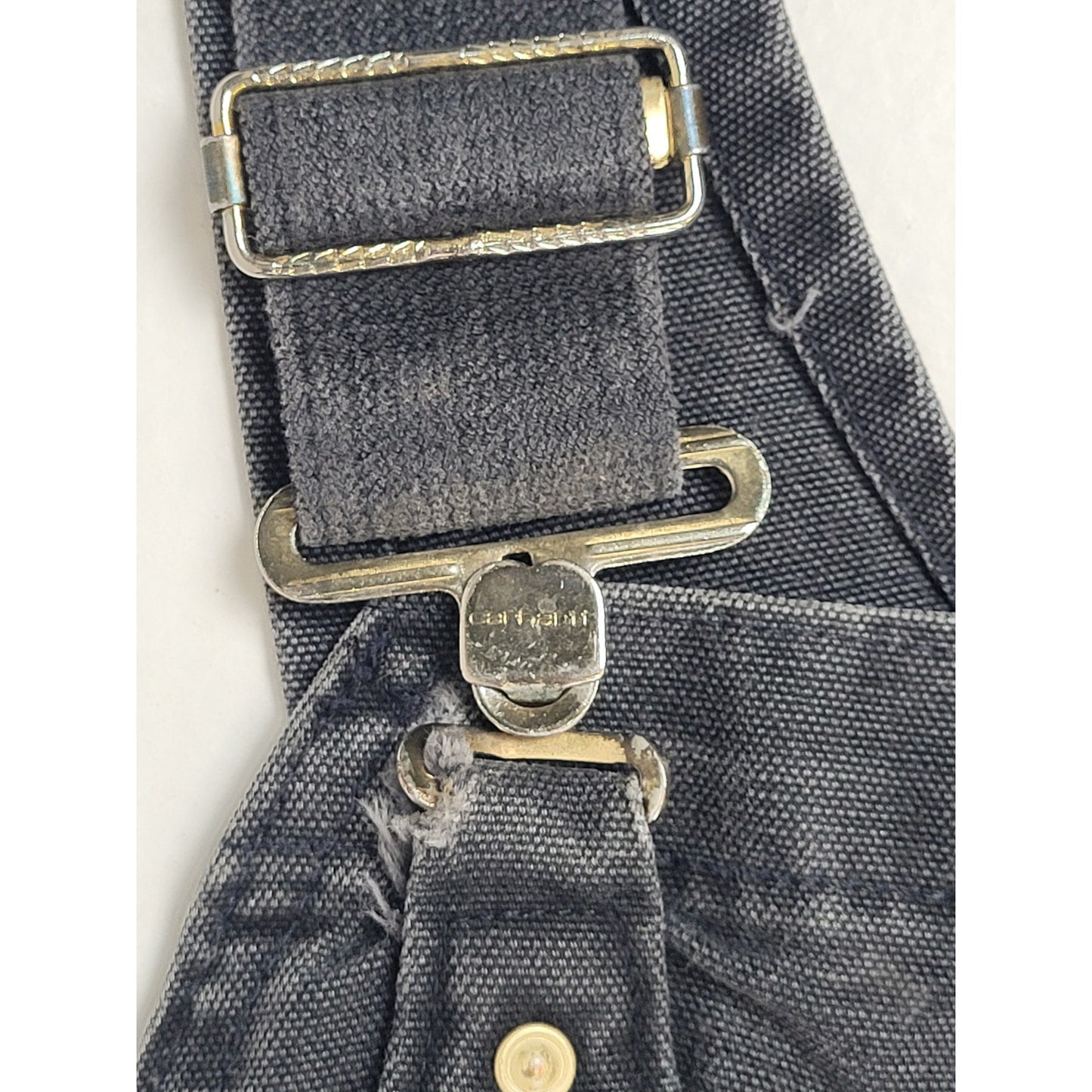 Carhartt Distressed Double Knee Bib Overalls Approx. Men's Sz 38" x 32"