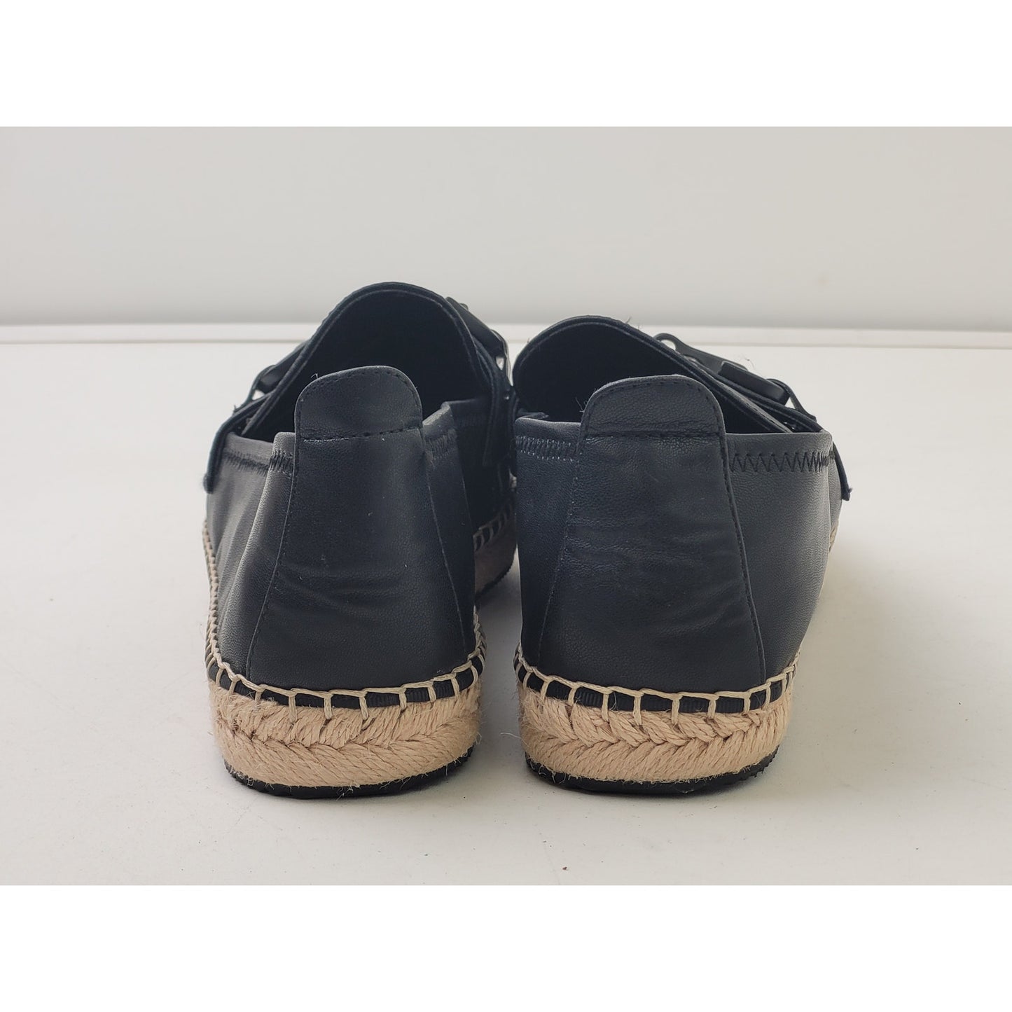 DKNY Mally Slip On Bit Buckle Espadrille Loafer Flats Sz 9.5