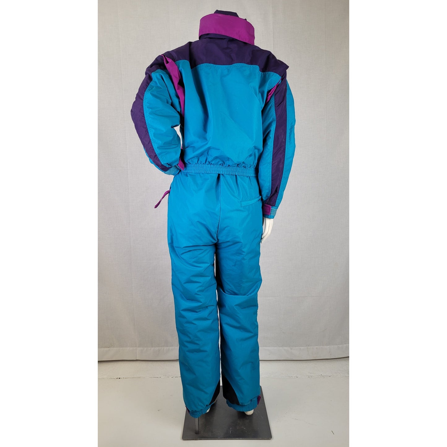 1990s VTG Columbia Ski Suit Blue & Purple Women's Sz M