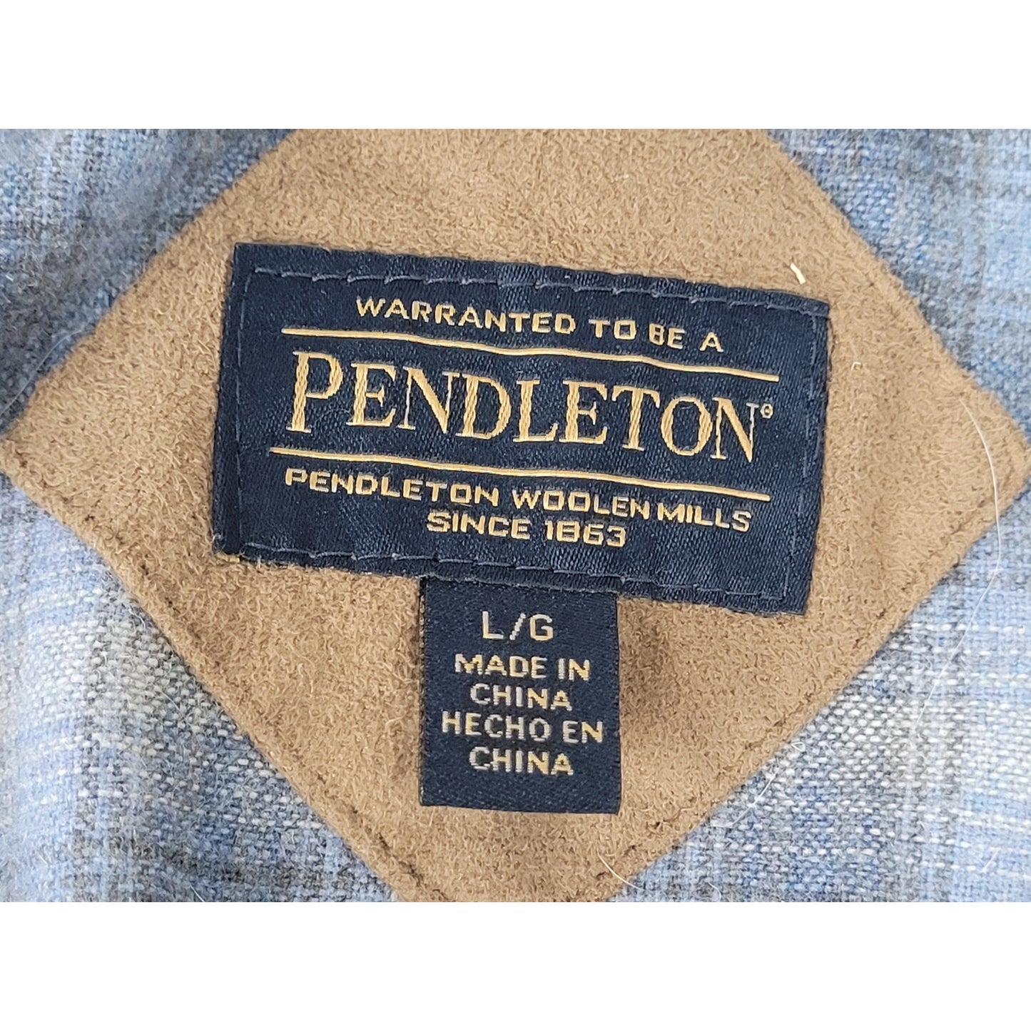 Pendleton Fuzzy Fleece Zip-up Women's Sz L