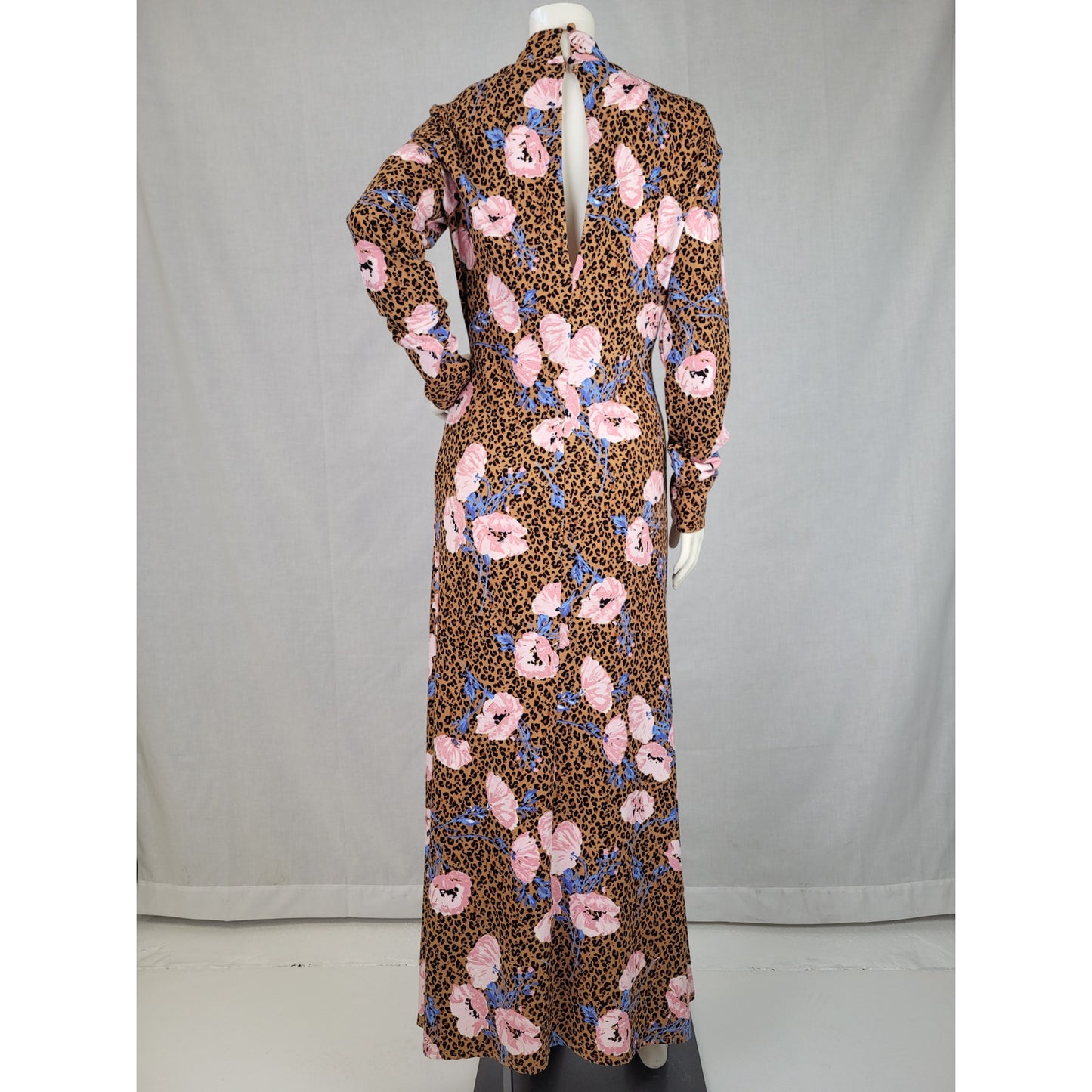 Free People Women's Retro Romance Midi Maxi Dress Camel Combo, Floral Print Sz S