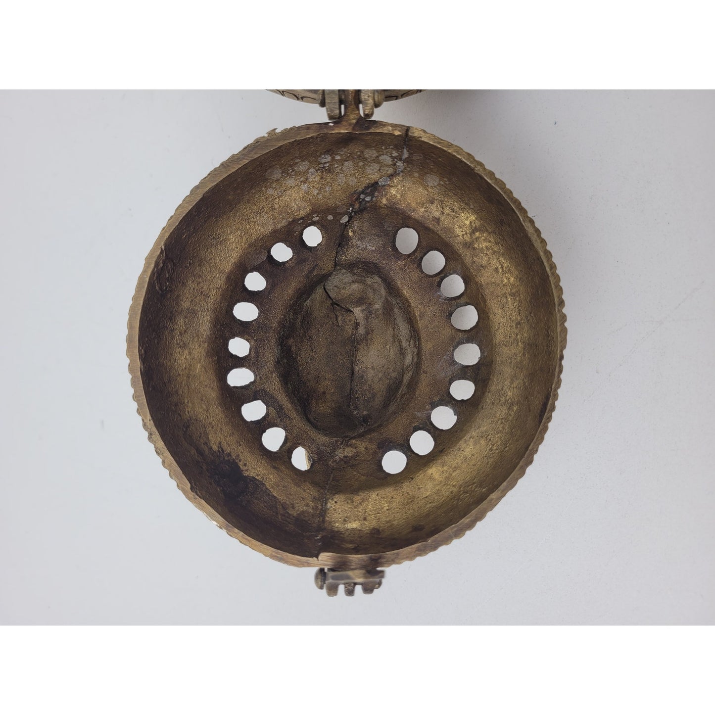 Vintage Heavy Cast Brass Incense Burner