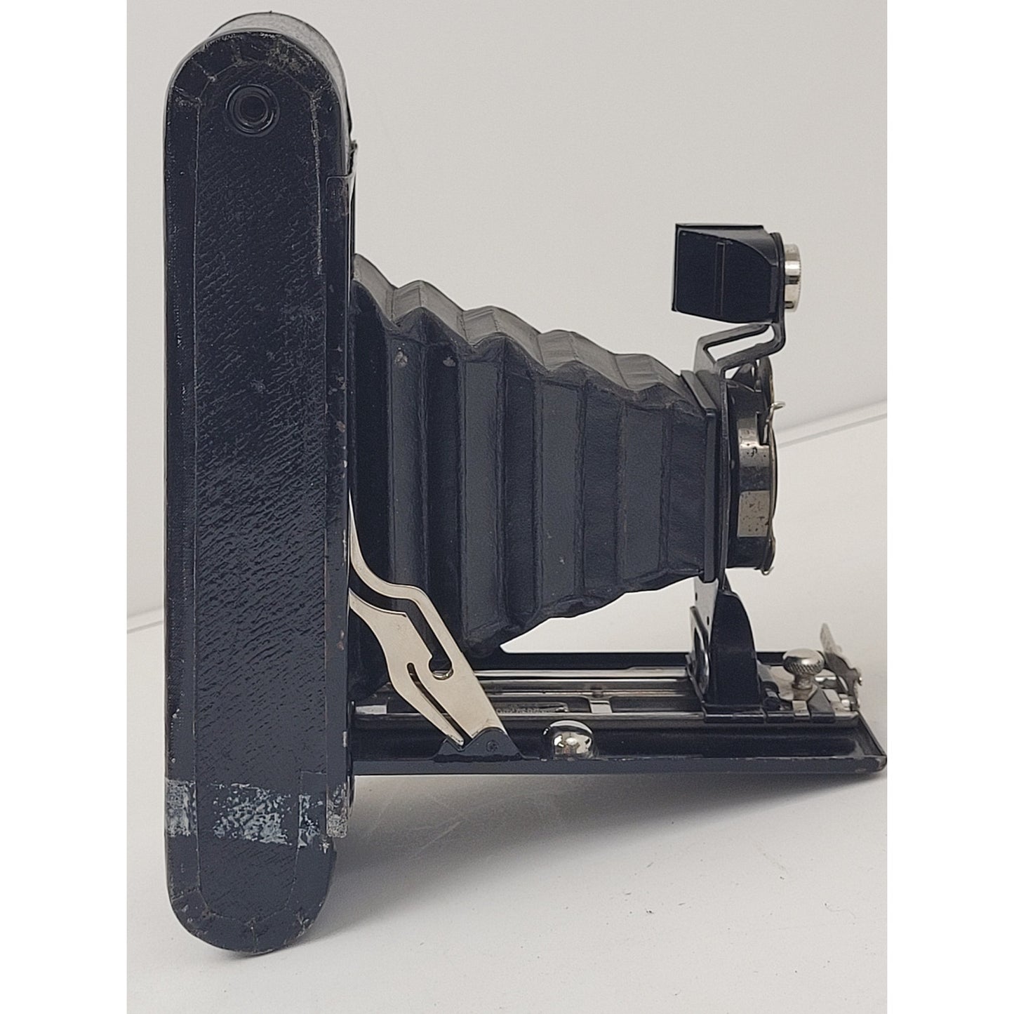 Antique 1910 Kodak Ball Bearing Shutter No. 2-A Folding Camera with Leather Case (Untested)