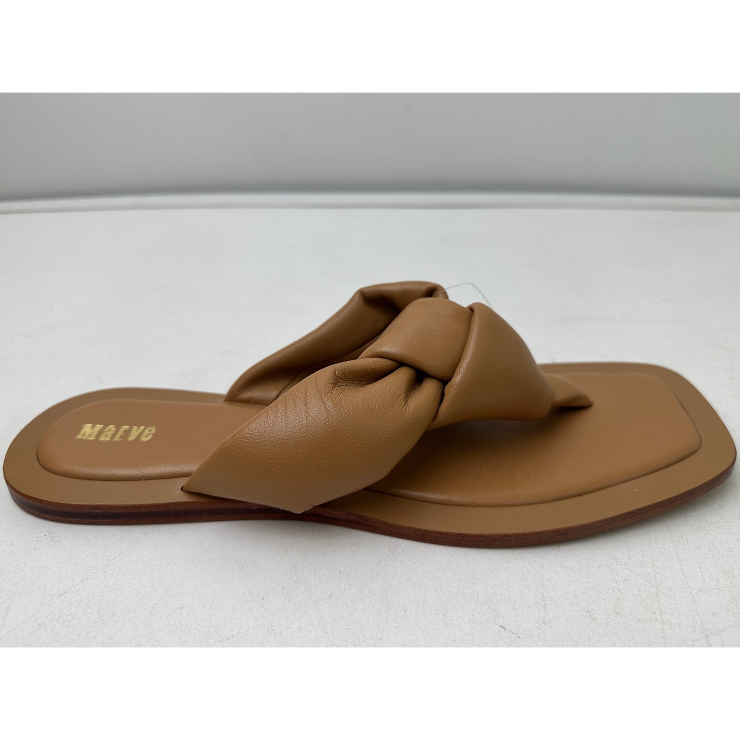 Anthropologie Maeve Puffy Knotted Leather Thong Sandals Women's Sz 10