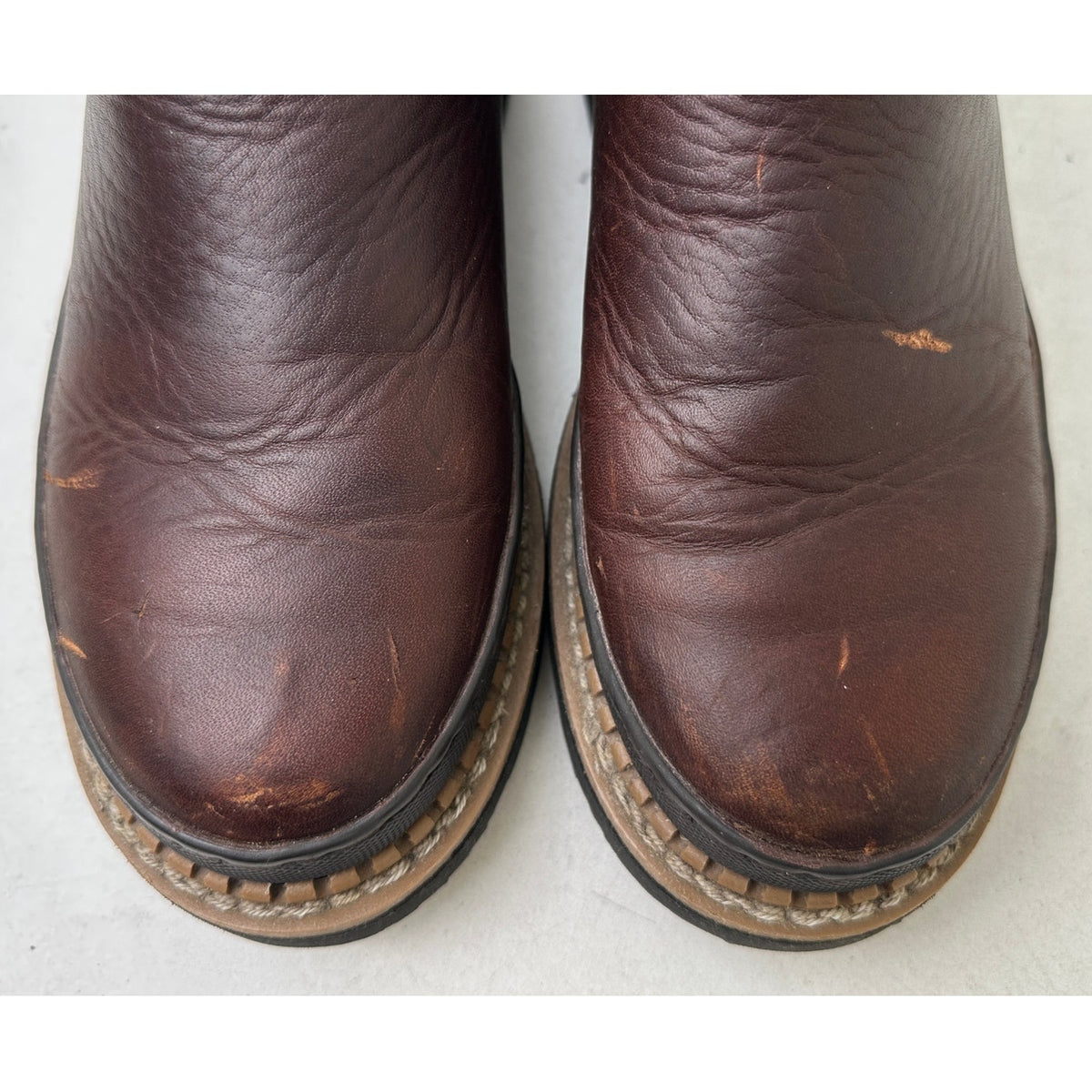 Georgia Boot Georgia Giant Romeo Leather Brown Slip-On Work Shoes Women's Sz 7.5
