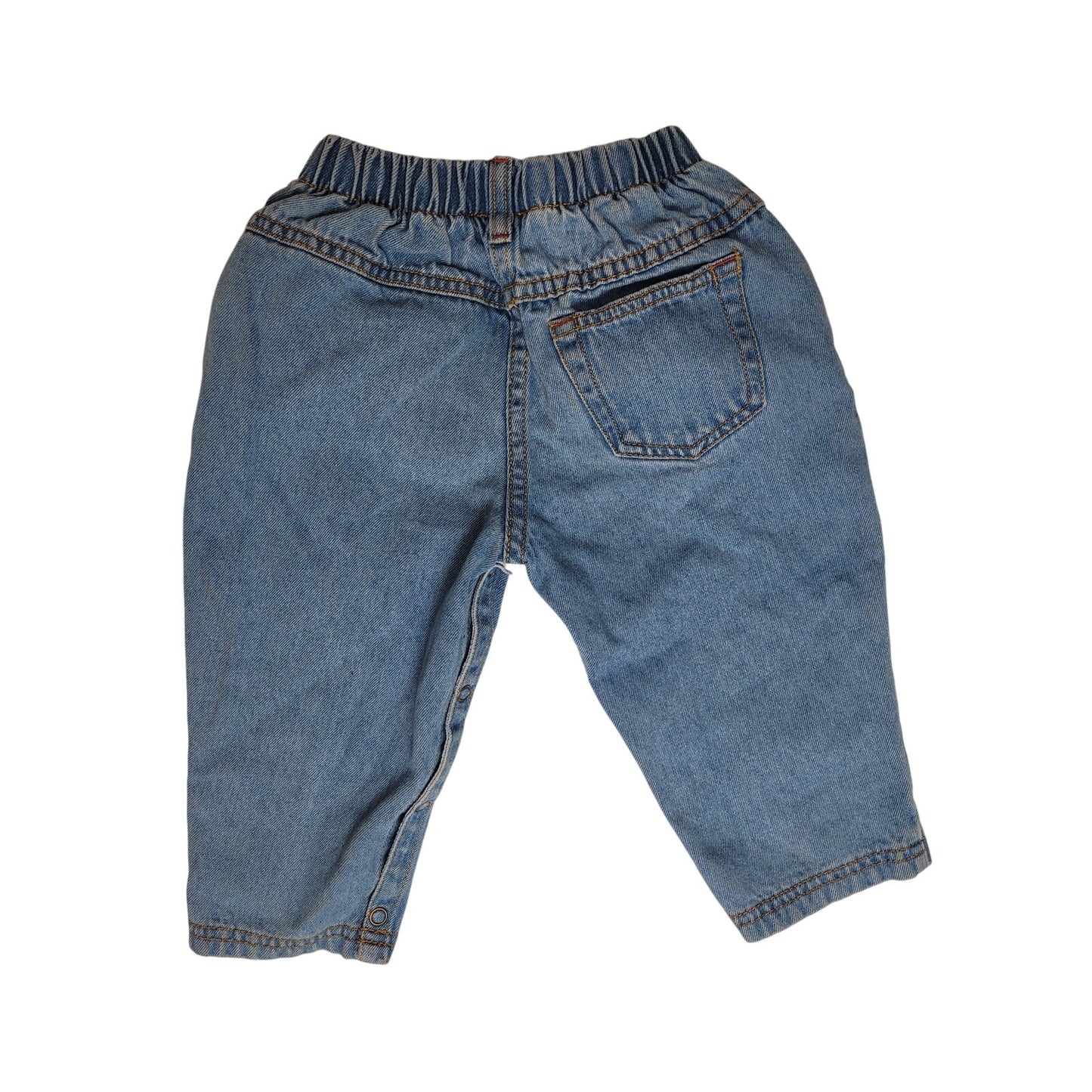 Vintage Micky & Co. Blue Denim Trousers w Embroidered Disney Characters Sz 18M