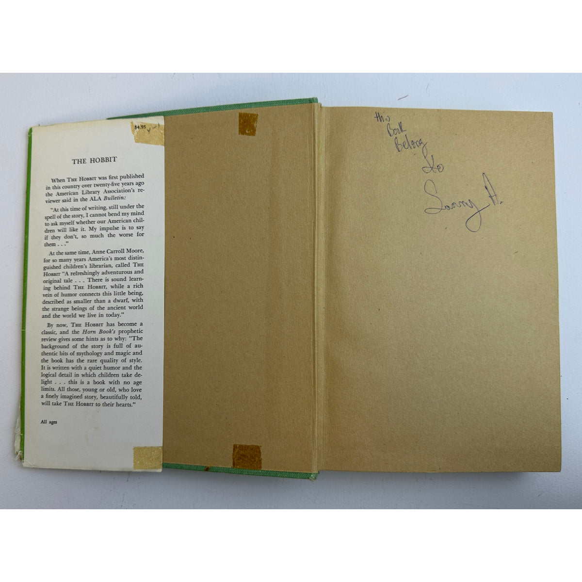 The Hobbit by J.R.R. Tolkien 1966 Houghton Mifflin Twenty-Eighth Printing