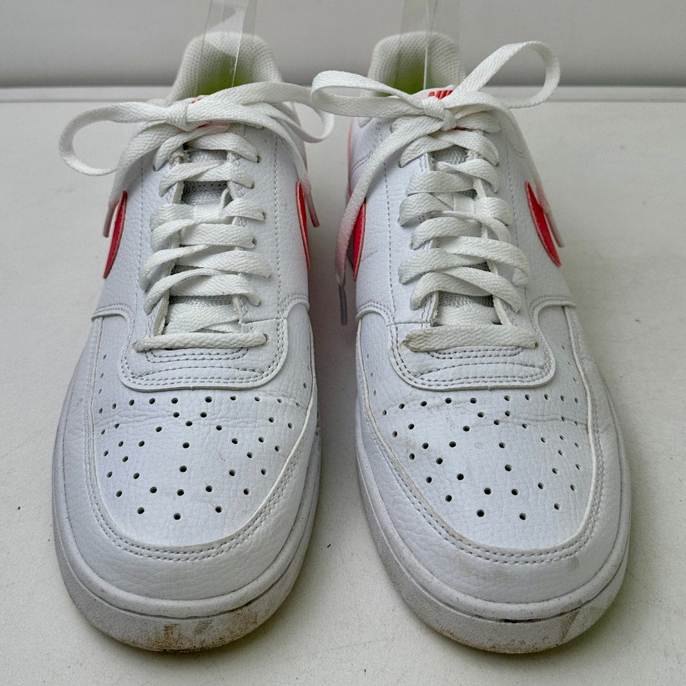 Nike Court Vision Low White / Sea Coral Sneakers Women's Sz 10.5