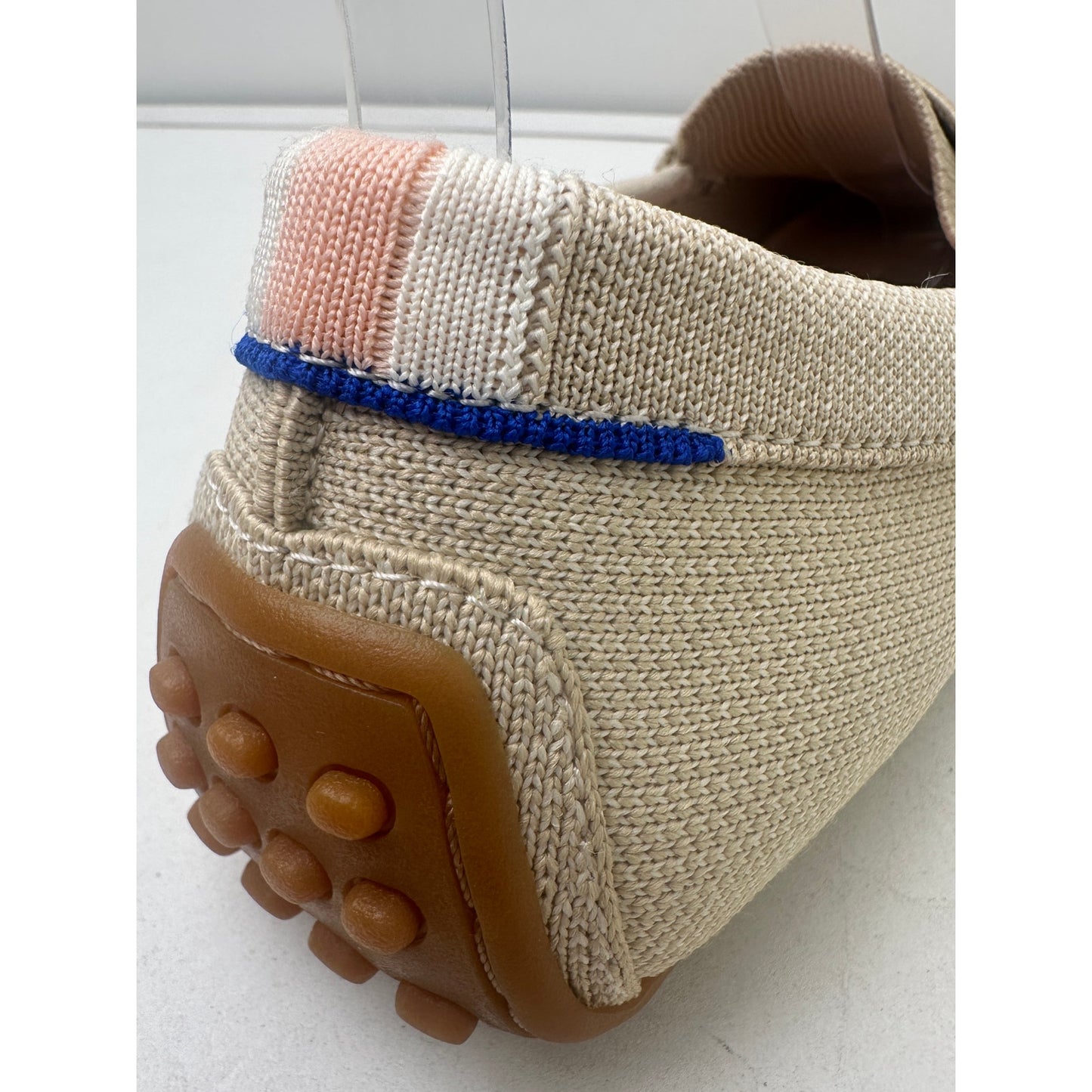 Rothy's The Driver Beige Knit Slip-On Loafers Women's Sz 10.5