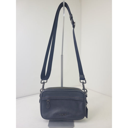 Coach Graham Unisex Black Crossbody Bag Calf Leather Retail $328