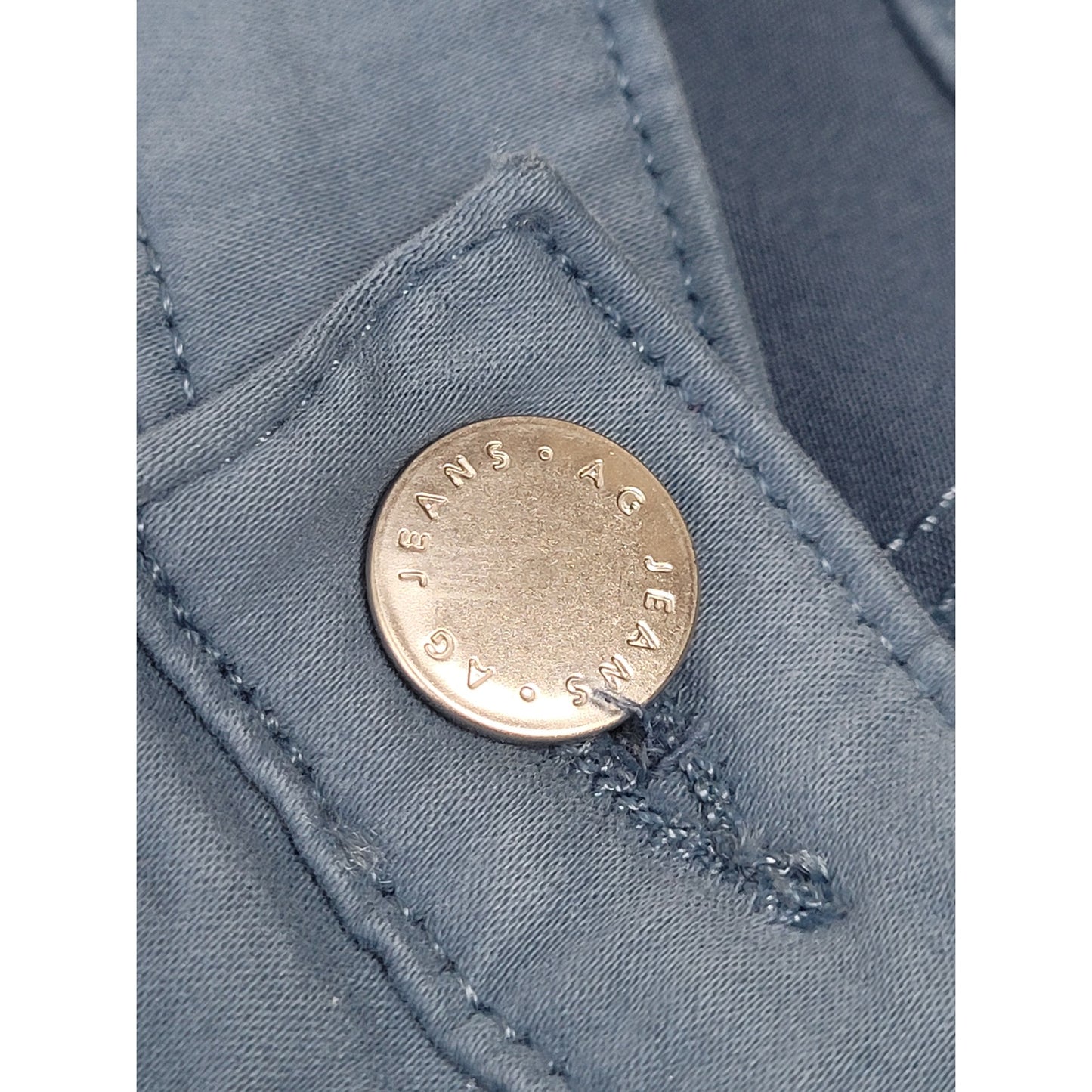 AG Adriano Goldschmied Slate Blue Prima Cigarette Ankle Pants Women's Sz 31