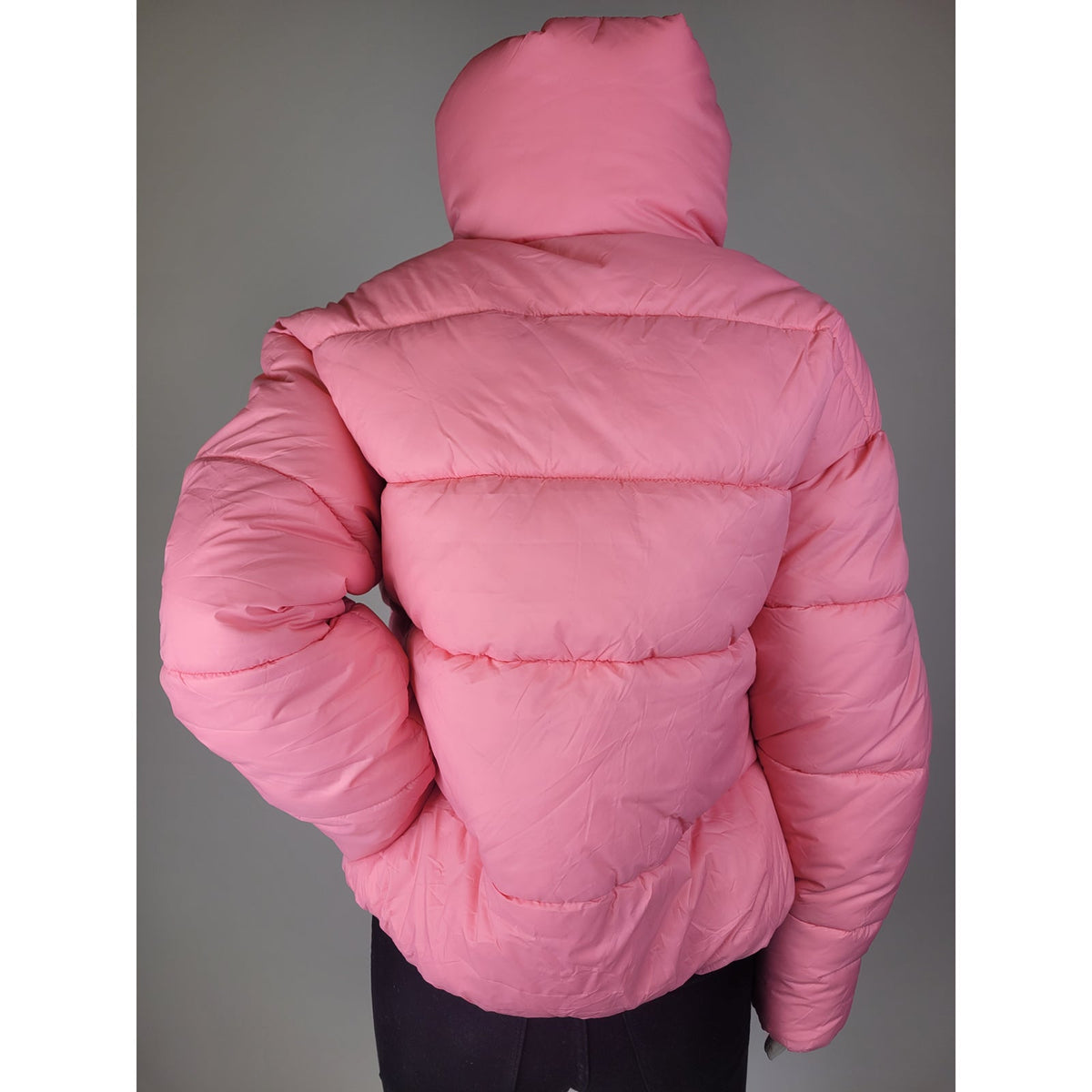 NOIZE x Jillian Harris Jilly Box Avalon Puffer Jacket in Pink Women's Sz S NWT