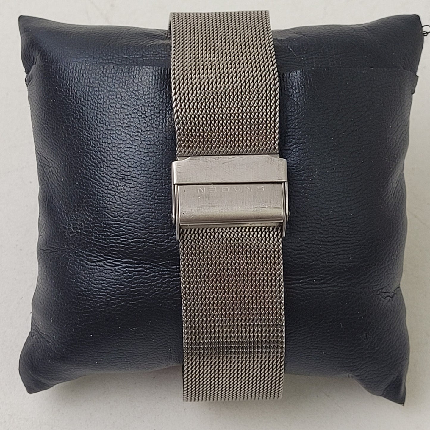 Skagen Denmark 851LTTM Men's Titanium Rectangular Watch Adjustable Mesh Band