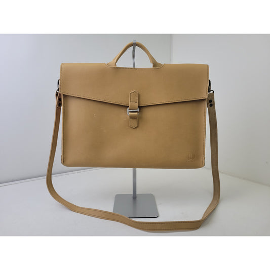 Vintage Rustico Leather Briefcase Messenger Bag Light Brown Made in USA