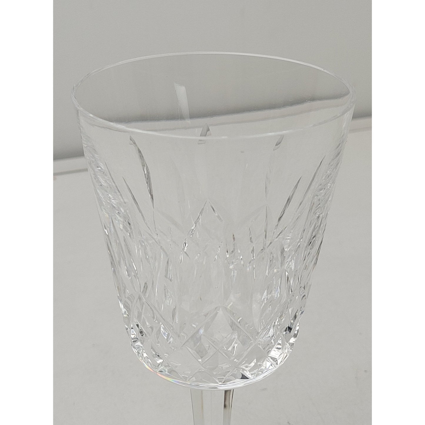 Vintage Waterford Lismore Cut Crystal Water Goblets ( Set of 6 )