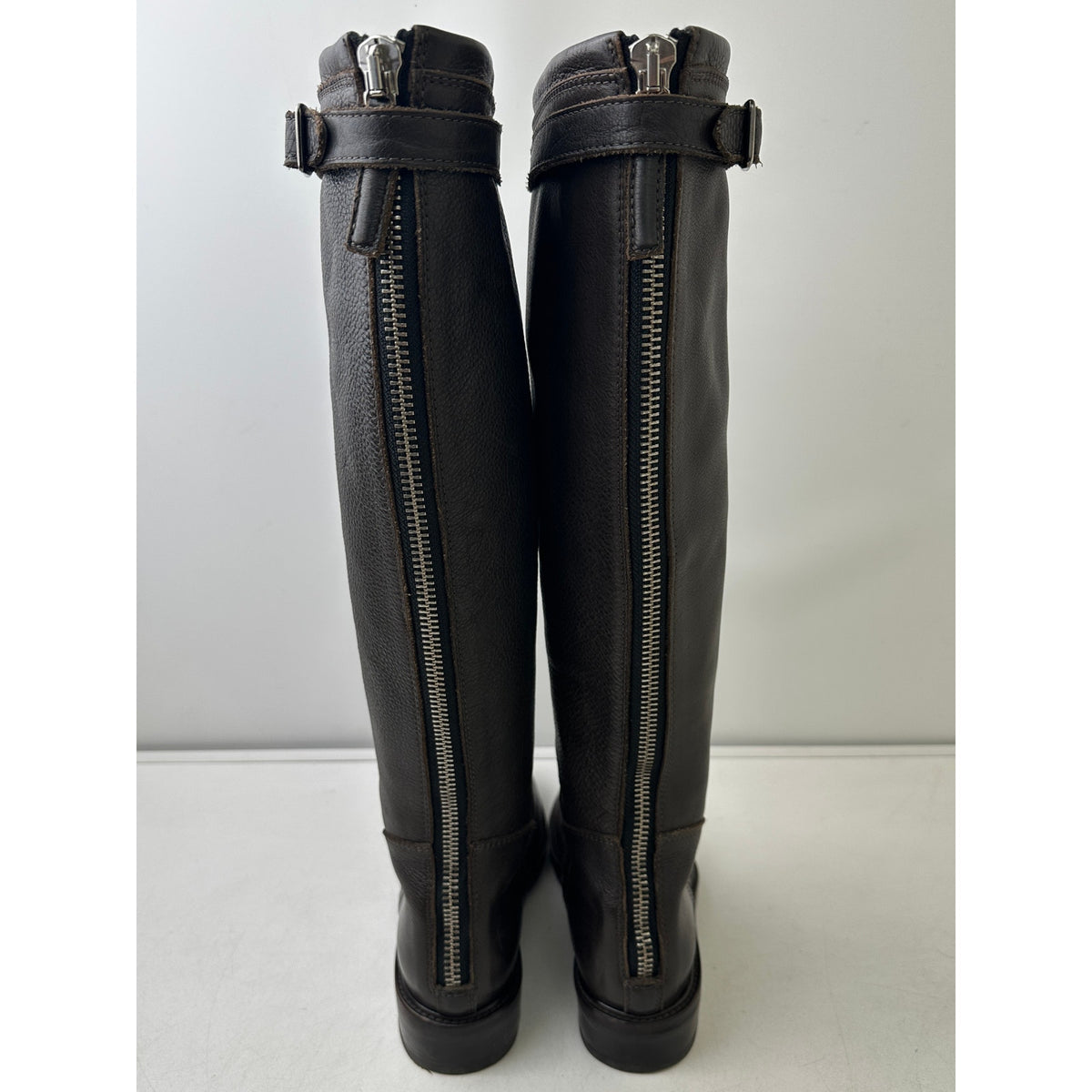 Alexandra Roma Italian Leather Knee-High Riding Boots Women's Sz EU  37 / US 7