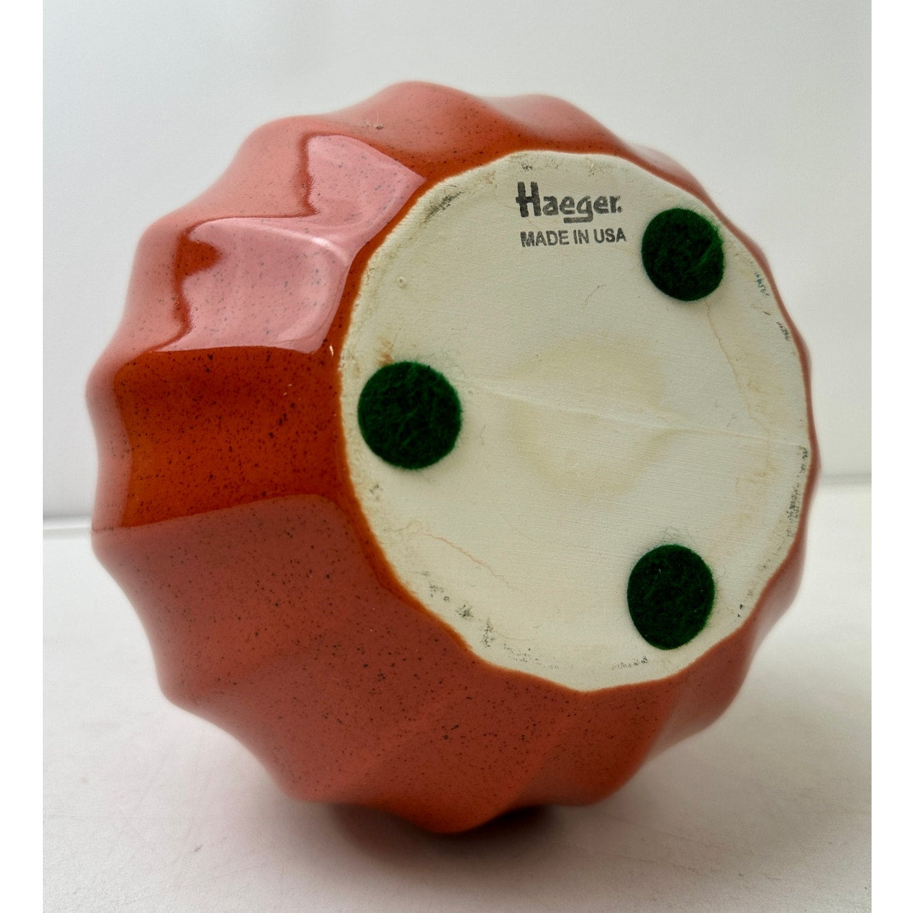 Vintage Royal Haeger Mid-Century Modern Orange Pottery Vase