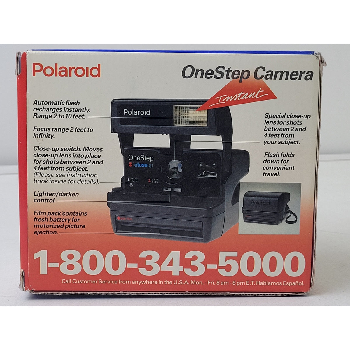 Vintage 1990s Polaroid 600 One Step Close-up Instant Film Camera | NIB