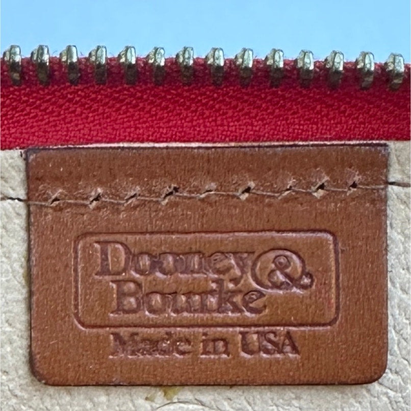 Vintage Dooney & Bourke All-Weather Red Leather Convertible Belt Bag Crossbody