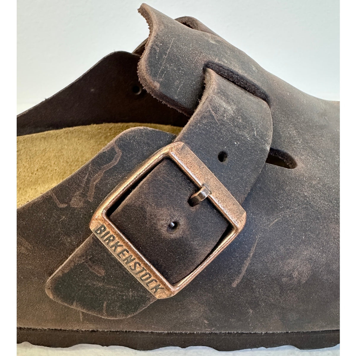 Birkenstock Boston Soft Footbed Clogs Habana Oiled Leather Unisex Size 41