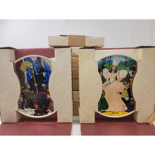 Wizard of Oz Complete Set of 8 Aukland Plates 1979 Knowles Fine China NIB