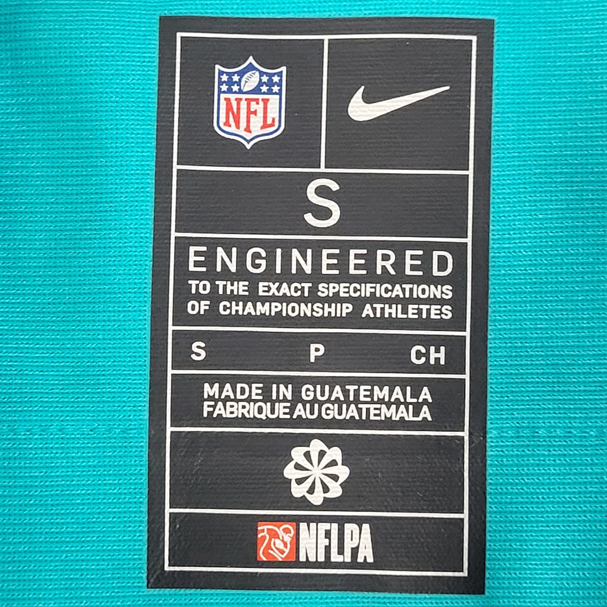 Nike Miami Dolphins Tyreek Hill #10 Aqua Football Game Jersey Sz Small