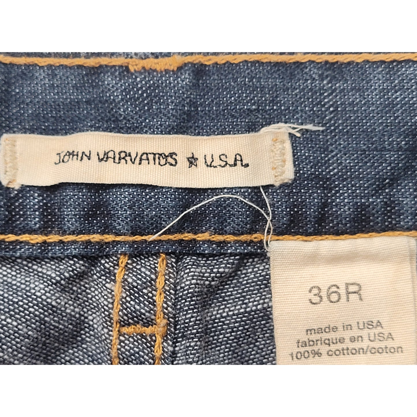 John Varvatos Boot Cut Dark Wash Lightweight Jeans Men's Sz 36 x 34