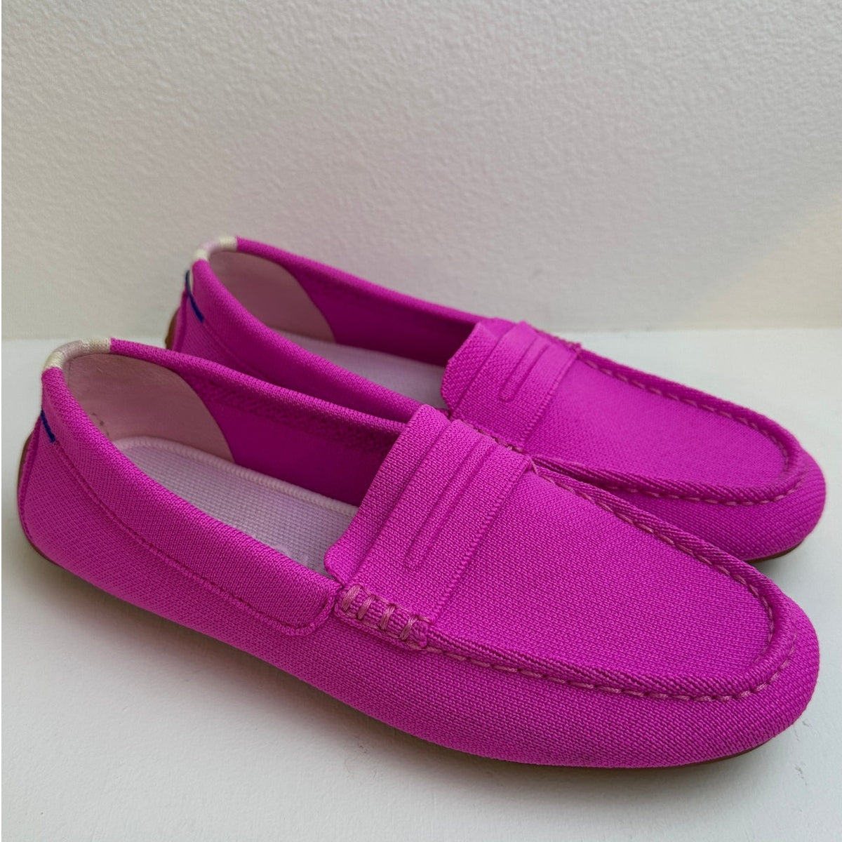 Rothy's The Driver Knit Loafers Pink Snapdragon Women's Sz 7