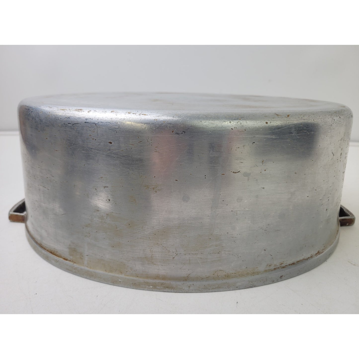 Vintage Miracle Maid Cookware 14.5" Cast Aluminum Oval Pot Oven Roaster w Lid