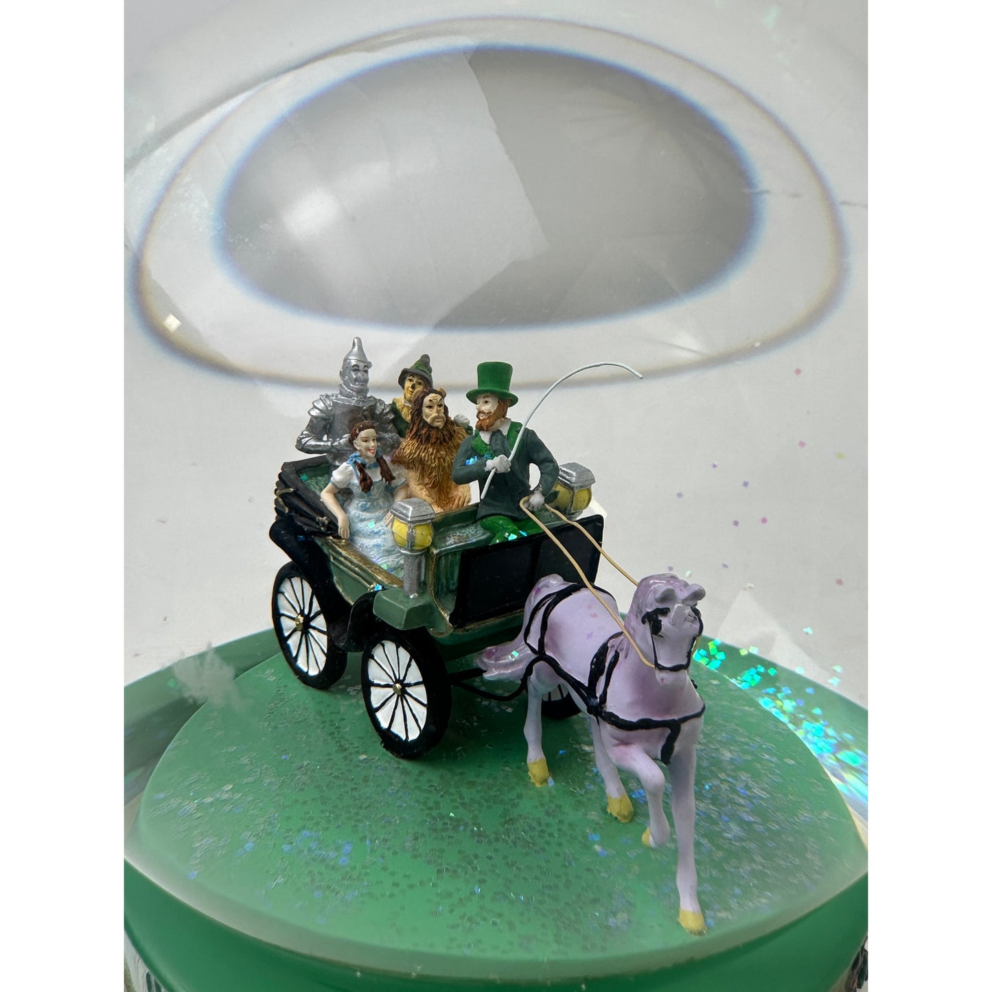 Vintage Westland Giftware Wizard of Oz "Carriage Ride" Musical Snow Globe