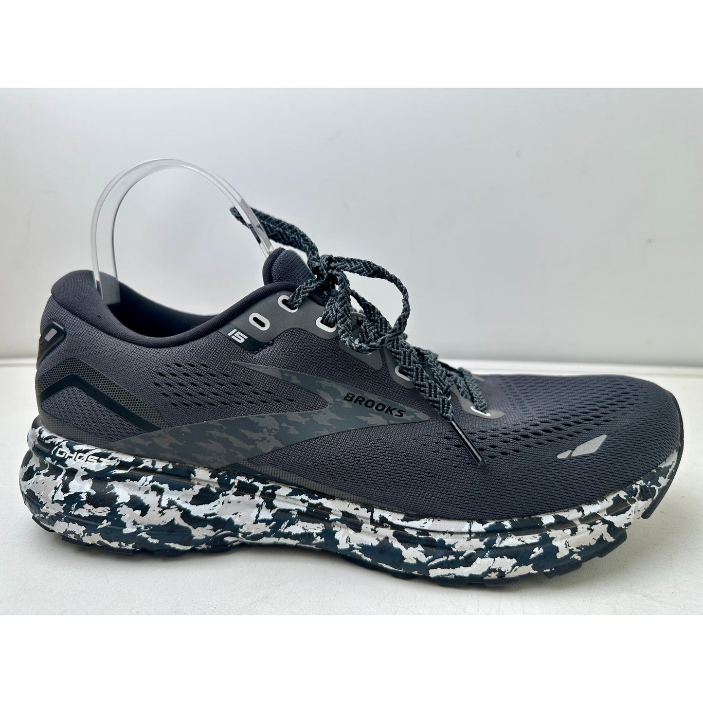 Brooks Ghost 15 Running Sneakers Ebony/Black/Oyster Women's Sz 11