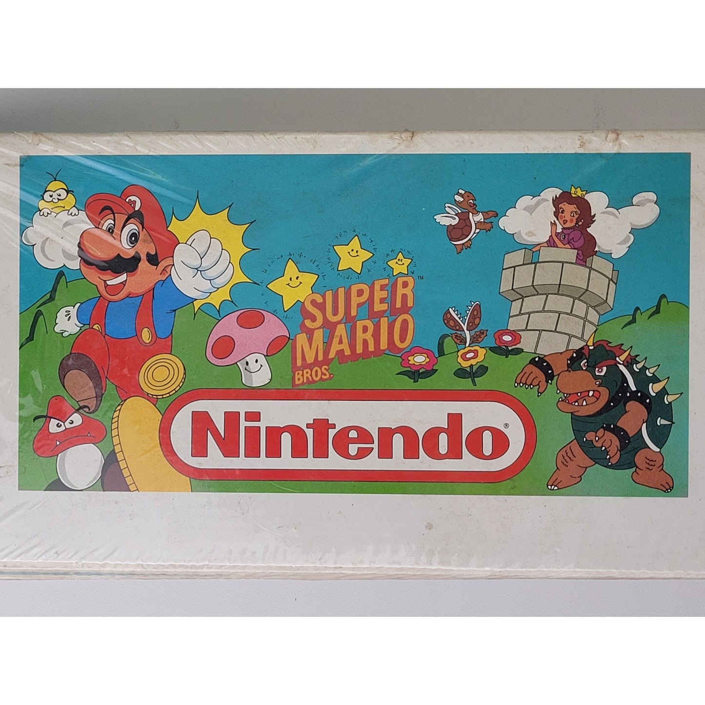 Vintage 1989 Super Mario Bros Rare Folded Car Auto Sun Shade | New in Package