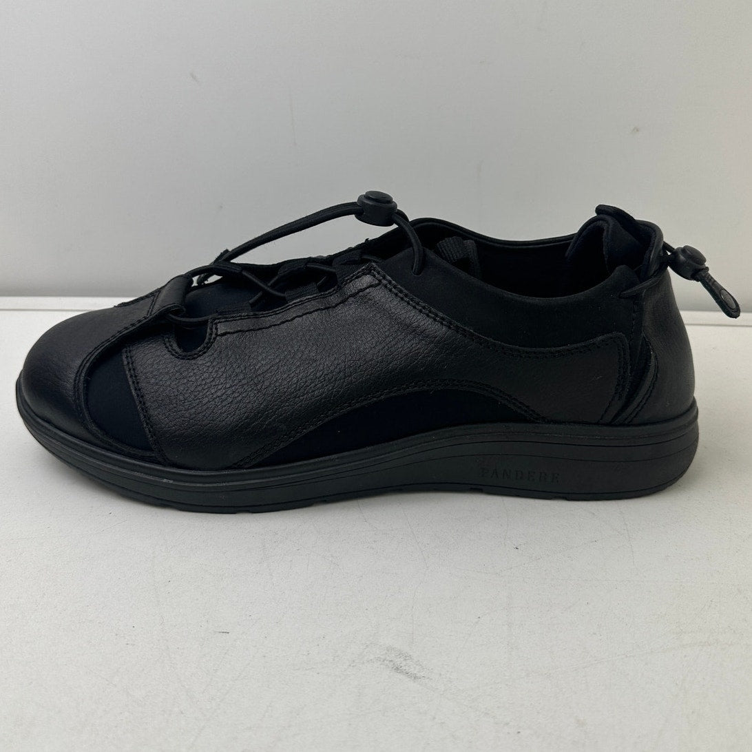Pandere Bolero Expandable Leather Sneakers Black Men's Sz 12