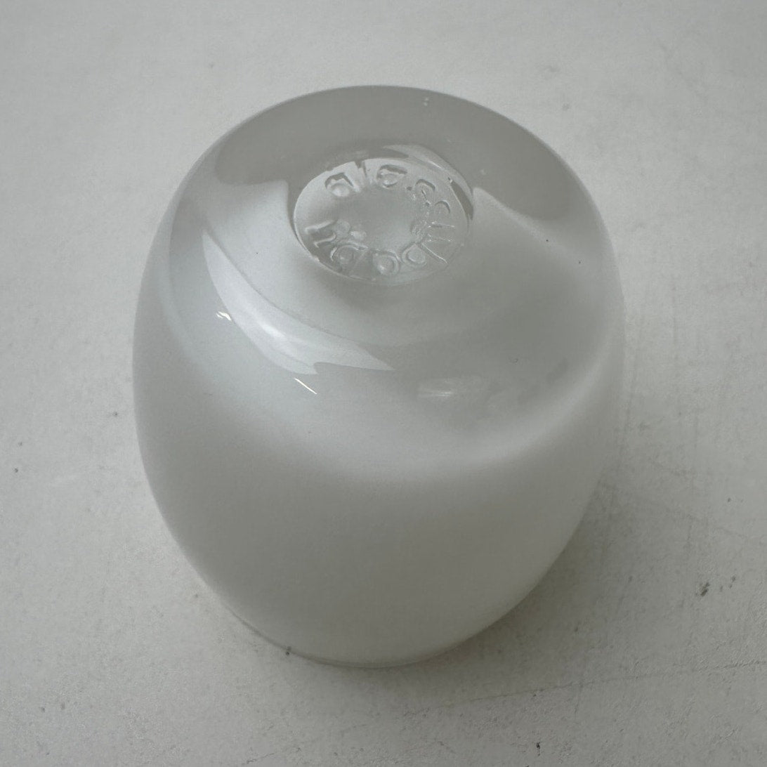 glassybaby Opaque White Hand-Blown Glass Votive Candle Holder