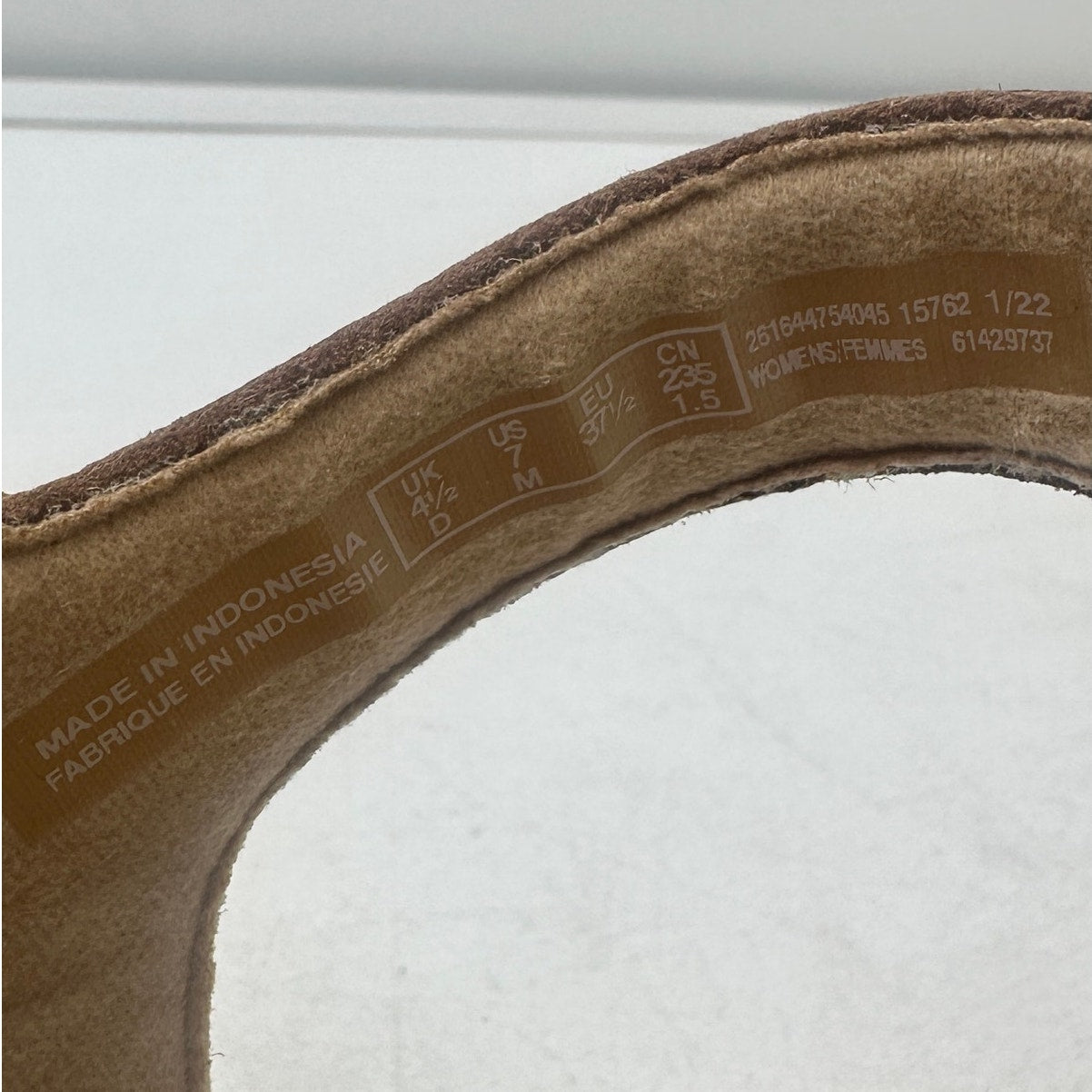 Clarks Lana Shore Light Tan Ankle-Strap Platform Sandals Women's Sz 7