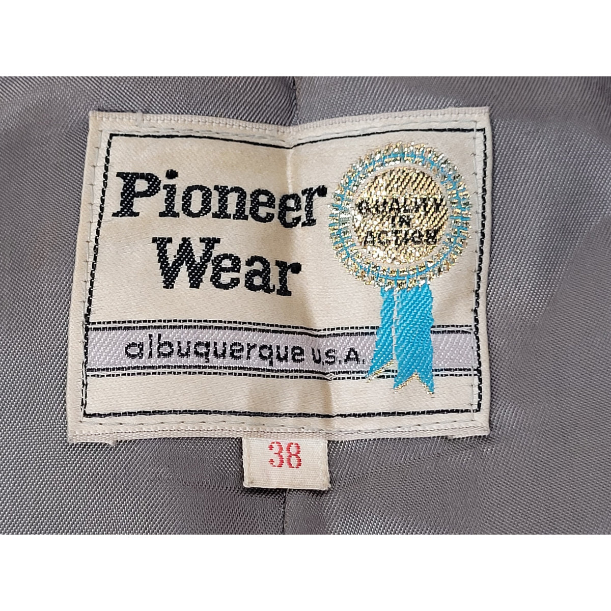 1970s Pioneer Wear Western Suede Long Fringe Jacket Men's Sz 38 (M)