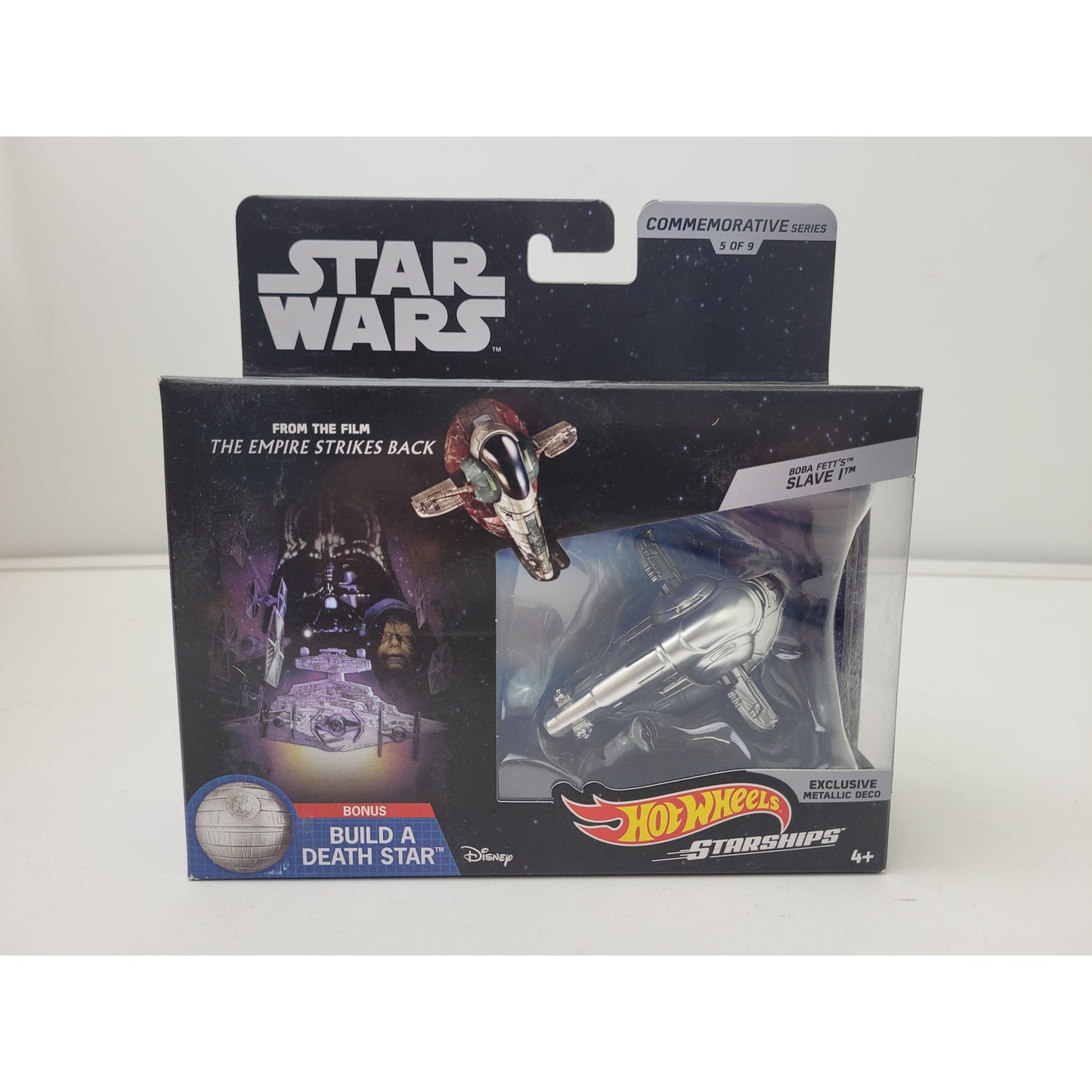 Hot Wheels Star Wars Commemorative Silver Series Set of 9 Diecast Starships NIP