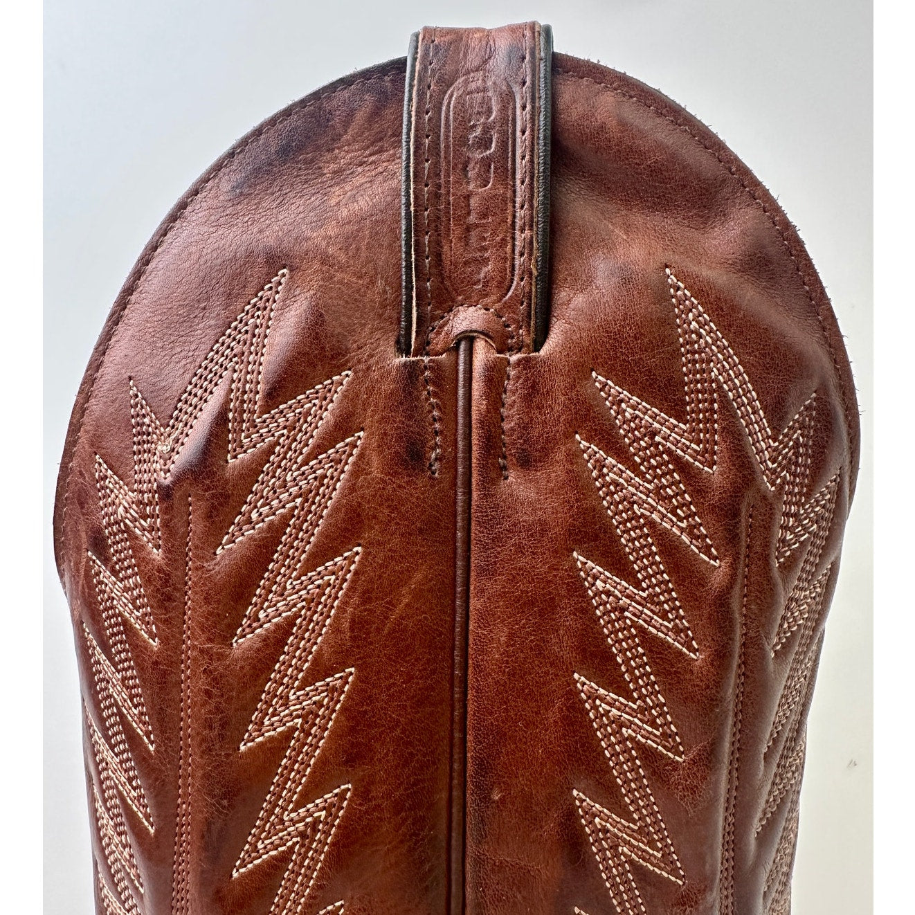 Boulet Ranch Hand Brown Leather Cowboy Boots Men's Sz 9.5