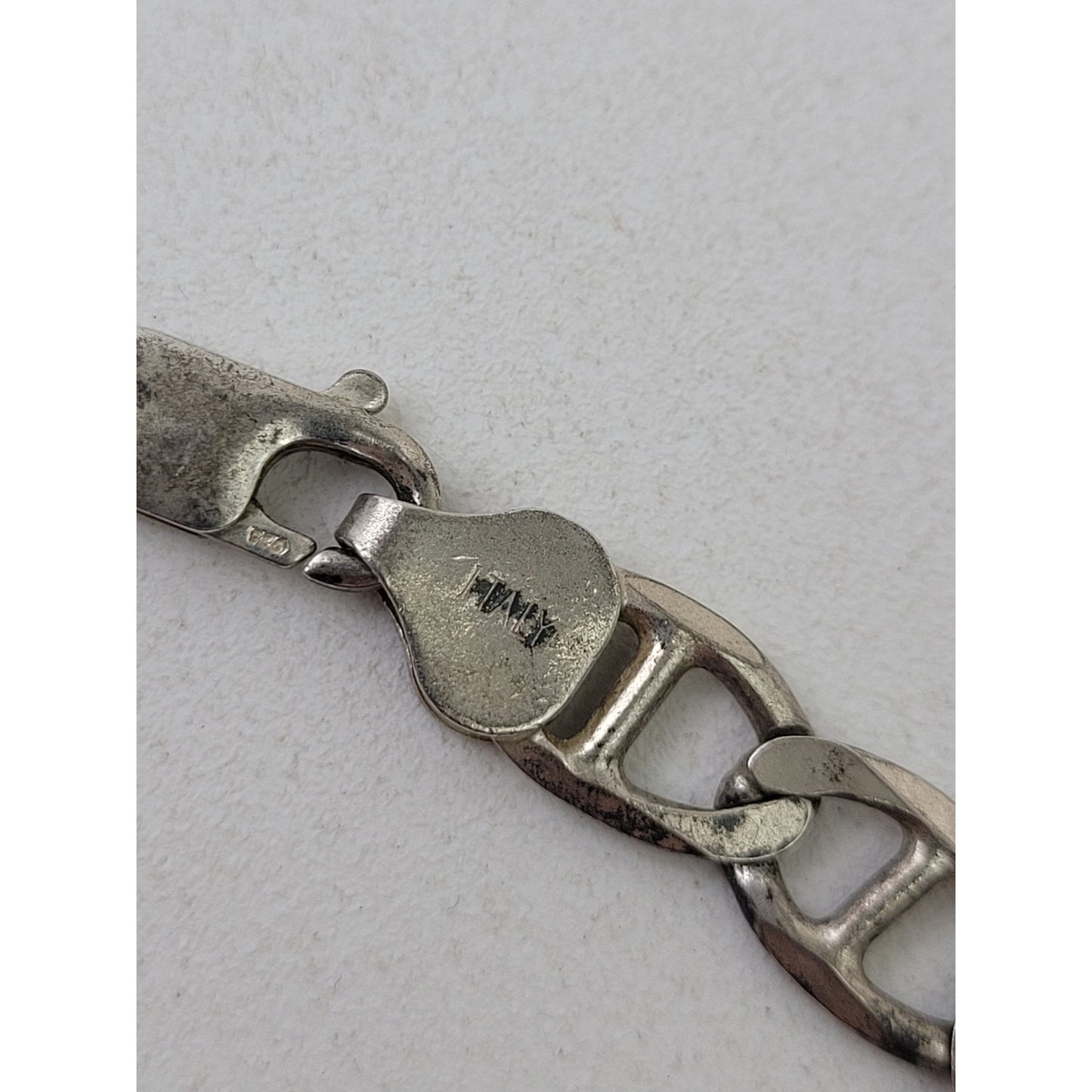 925 Solid Sterling Silver Mariner Link Chain Necklace Made in Italy 20" | 24 g