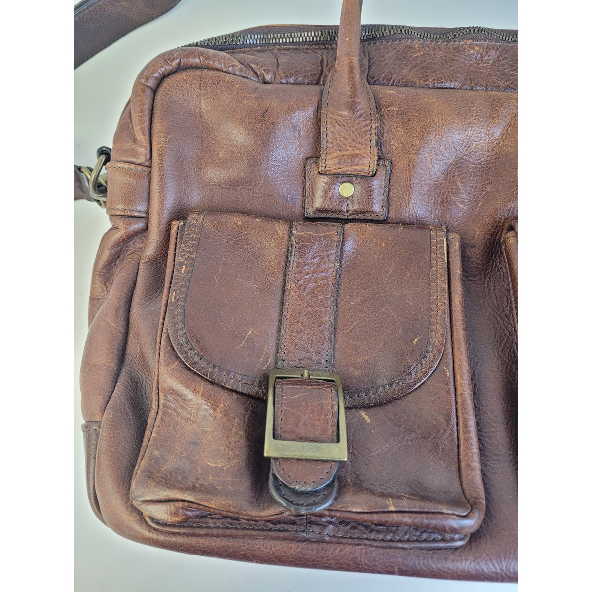 Moore & Giles Dillard Commuter Bag in Mad Dog Leather MSRP: $875