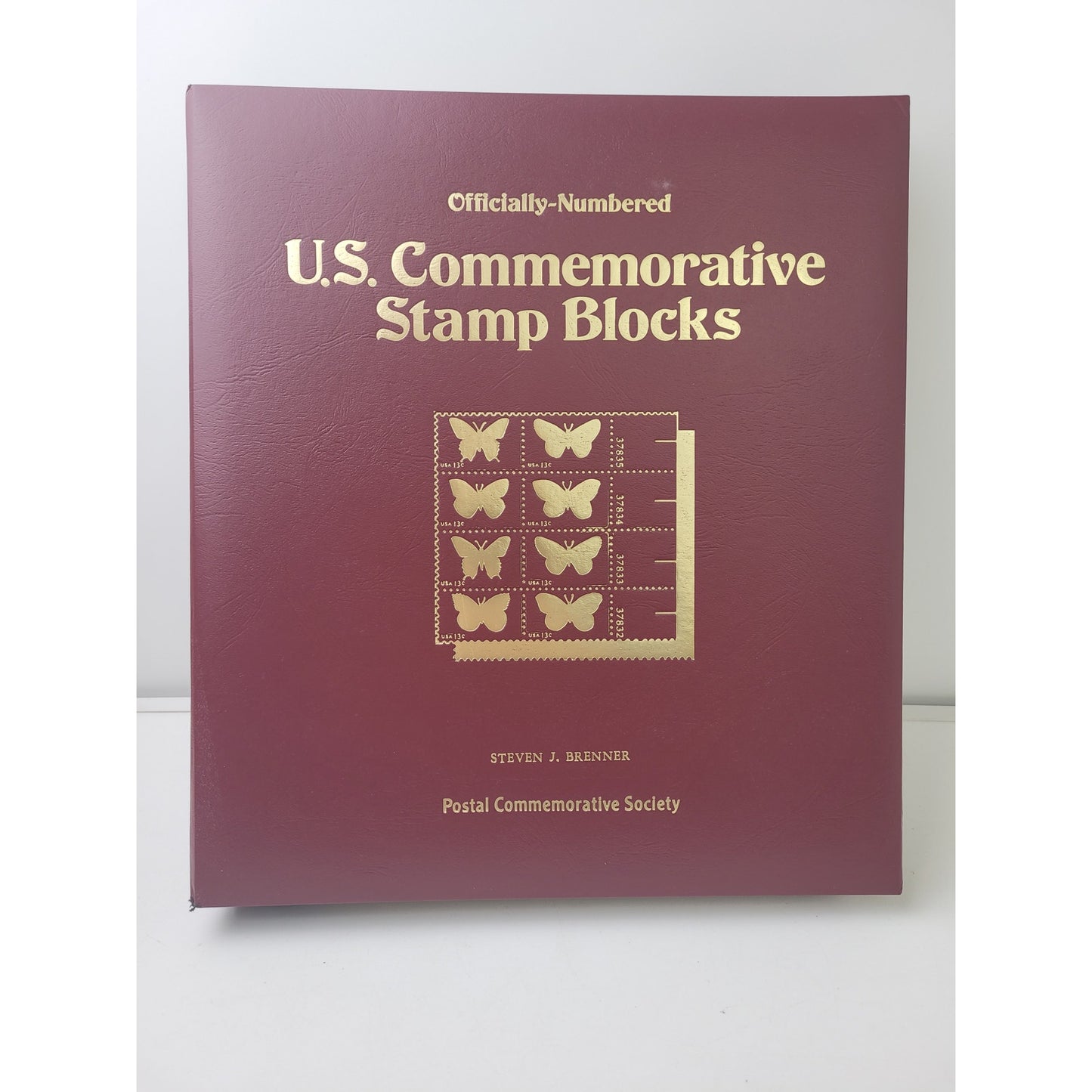 Vintage 1964-1987 Officially-Numbered U.S. Commemorative Stamp Blocks Album