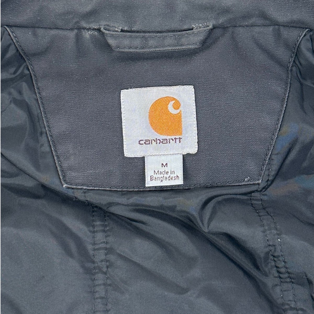 Carhartt Black Quick Duck Jefferson Traditional Jacket 101492 Men's Sz M