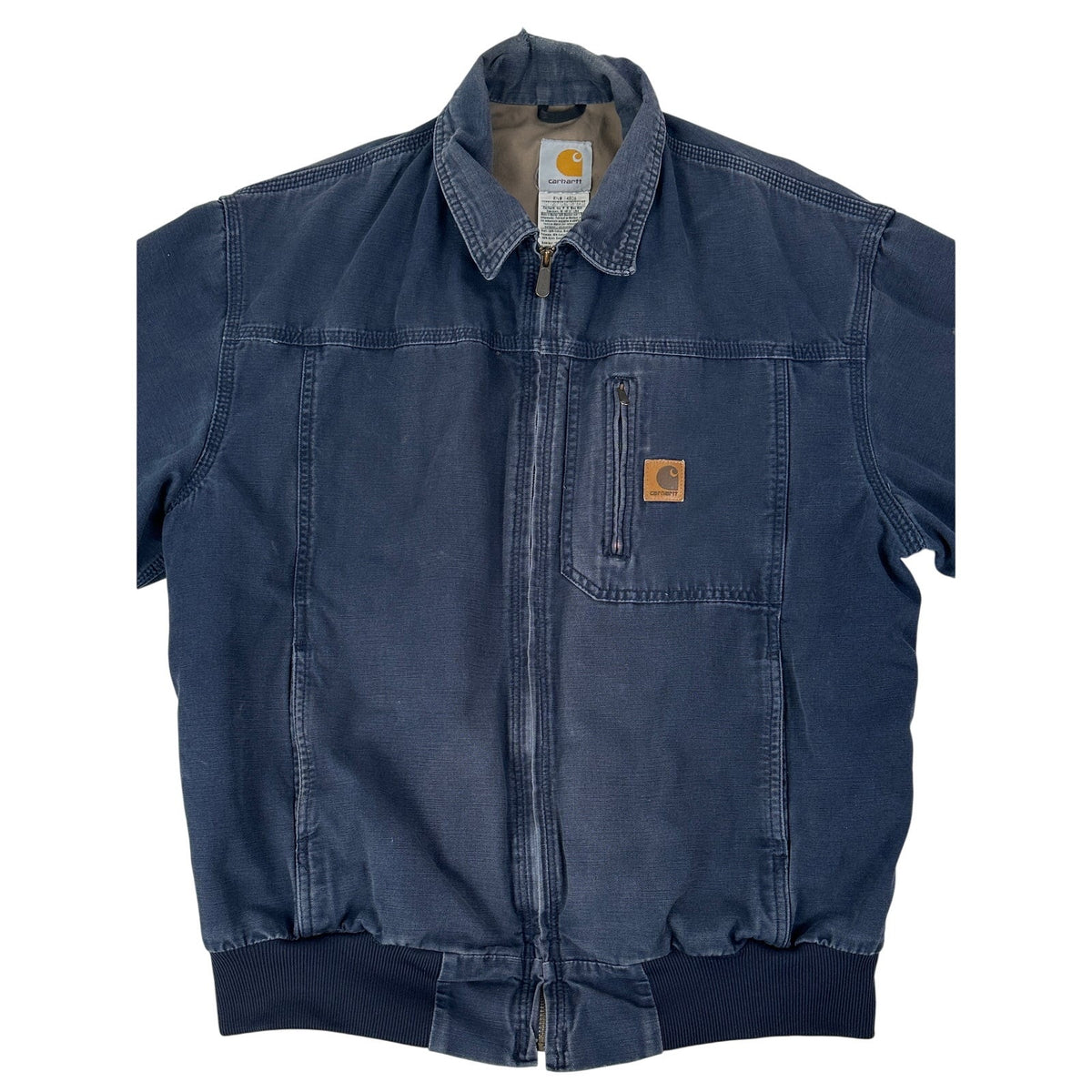 Carhartt J163 DNY Wylie Bomber Jacket Dark Navy Men's Sz Large