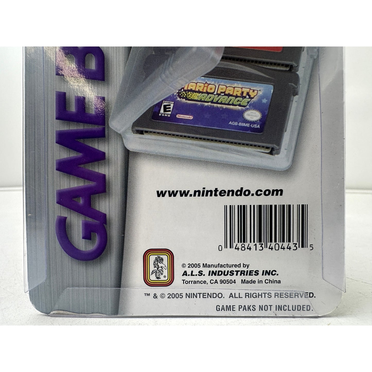 Official Nintendo Game Boy Advance Game Case 3-pack Sealed