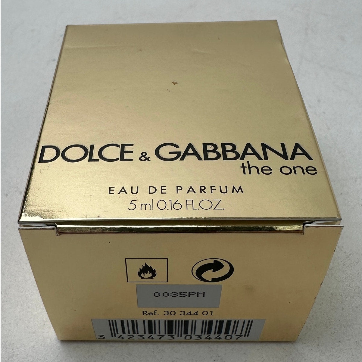 Dolce & Gabbana The One Eau de Parfum 5 ml Miniature Splash Perfume Lot (Set of 2)