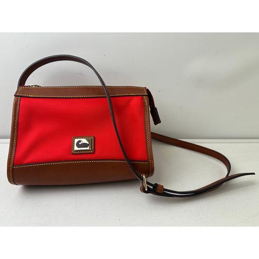 Dooney & Bourke Red Nylon Wayfarer Zip Crossbody Bag