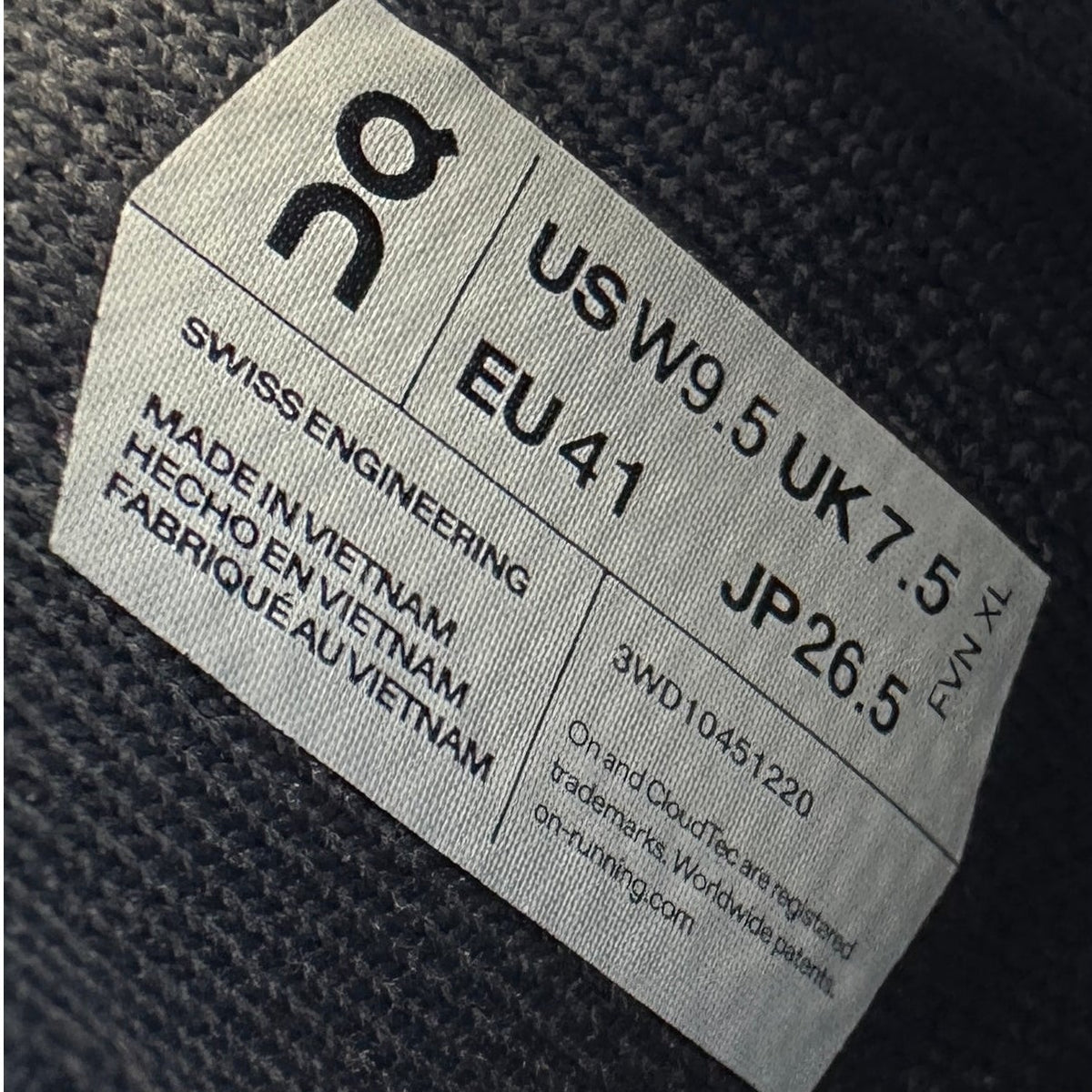 On Cloudswift 3 Running Shoes Size 9.5 Magnet Wisteria Women's Sz 9.5